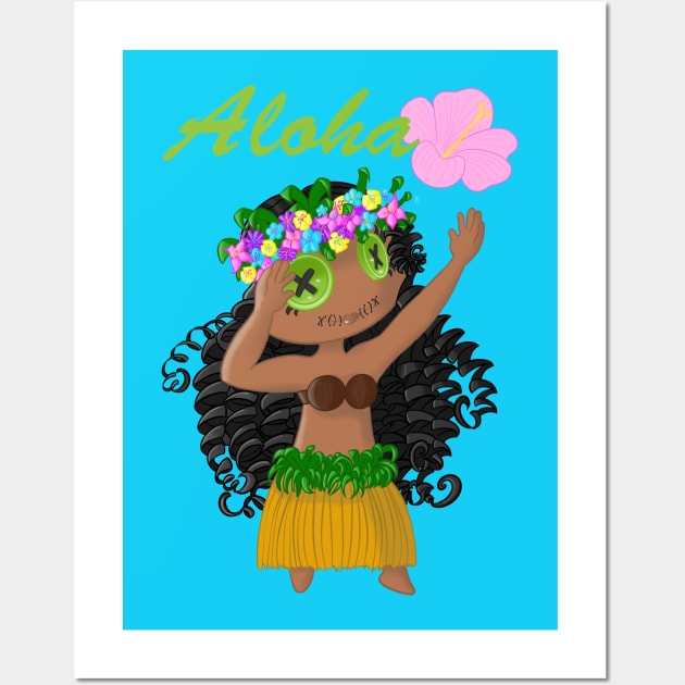 Hawaii Hula Girl Wall Art by Cardea Creations